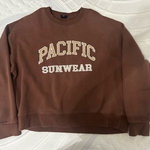 Brown Pacsun crewneck